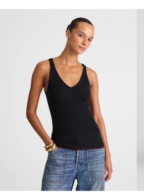 Madewell The Signature Knit Scoopneck Sweater Tank Women’s Size L Capsule